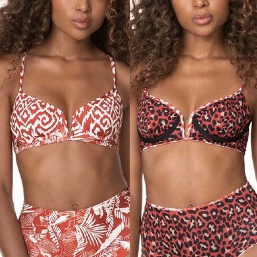 Maaji Cinnamon Plains Voila-Cinnamon Plains Bardot Bikini Top XL